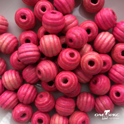 0309-Бусины деревянные "ОмТекс", 16 мм, упак.50+/-3шт, цв.023-розовый - купить в Саратове. Цена: 62.22 руб.