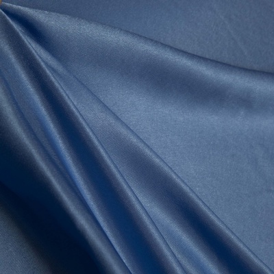 Поли креп-сатин 16-4132, 125 (+/-5) гр/м2, шир.150см, цвет голубой - купить в Саратове. Цена 155.57 руб.