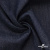 Ткань костюмная "Джинс" с начесом, 320 г/м2, 80% хлопок 20%полиэстер, шир. 160 см, т.синий - купить в Саратове. Цена 492.24 руб.