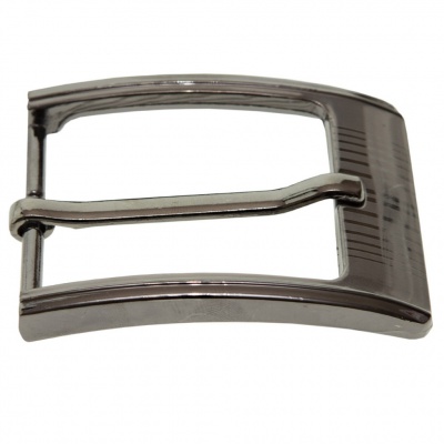 Пряжка металлическая для мужского ремня SC035#7 (шир.ремня 40 мм), цв.-тем.никель - купить в Саратове. Цена: 43.93 руб.