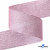 Лента парча 3341, шир. 38 мм/уп. 33+/-0,5 м, цвет розовый-серебро - купить в Саратове. Цена: 185.07 руб.