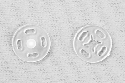Кнопки пришивные пластиковые 13 мм, блистер 24шт, цв.-прозрачные - купить в Саратове. Цена: 62.27 руб.