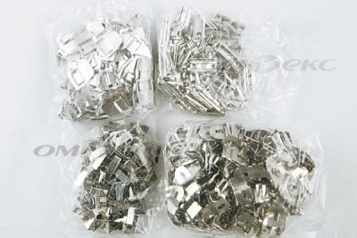 Крючки брючные 4 шипа "Стром" 144 шт. никель - купить в Саратове. Цена: 383.97 руб.