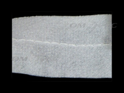 WS7225-прокладочная лента усиленная швом для подгиба 30мм-белая (50м) - купить в Саратове. Цена: 16.71 руб.