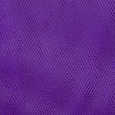 Фатин матовый 16-85, 12 гр/м2, шир.300см, цвет фиолетовый - купить в Саратове. Цена 96.31 руб.