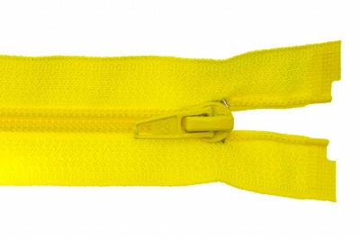 Спиральная молния Т5 131, 90 см, автомат, цвет жёлтый - купить в Саратове. Цена: 14.20 руб.