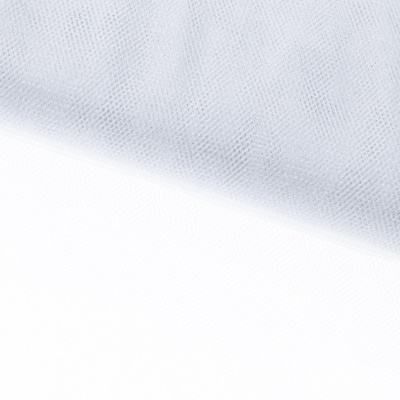 Трикотажное полотно Тюль Кристалл, 100% полиэфир, 16-01/белый, 15гр/м2, шир.160см. - купить в Саратове. Цена 129.70 руб.