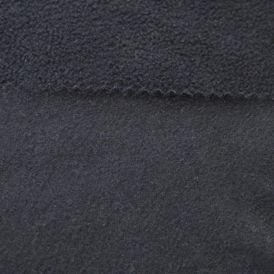 Флис DTY, 130 г/м2, шир. 150 см, цвет чёрный - купить в Саратове. Цена 694.22 руб.