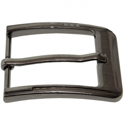 Пряжка металлическая для мужского ремня SC035#6 (шир.ремня 40 мм), цв.-тем.никель - купить в Саратове. Цена: 43.93 руб.