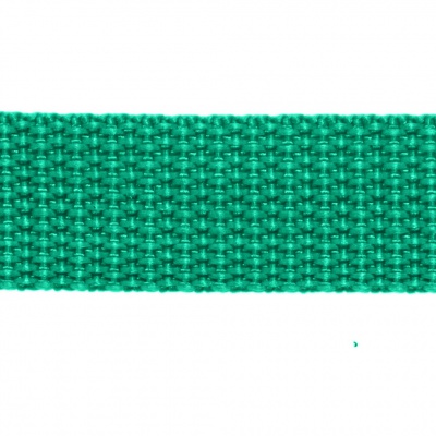 Стропа текстильная, шир. 25 мм (в нам. 50+/-1 ярд), цвет яр.зелёный - купить в Саратове. Цена: 397.52 руб.