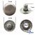 Кнопка металлическая "Альфа" с пружиной, 15 мм (уп. 720+/-20 шт), цвет никель - купить в Саратове. Цена: 1 481.69 руб.