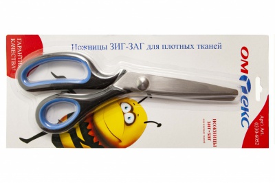 Ножницы арт.0330-6052 "ЗИГ-ЗАГ" 5 мм, для плотных тканей , 9"/ 229 мм - купить в Саратове. Цена: 733.08 руб.