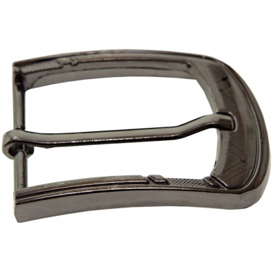 Пряжка металлическая для мужского ремня SC035#3 (шир.ремня 40 мм), цв.-тем.никель - купить в Саратове. Цена: 43.93 руб.