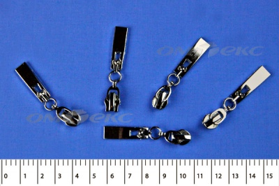 Слайдер декоративный, металлический №1/спираль Т7/никель - купить в Саратове. Цена: 6.29 руб.