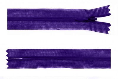 Молния потайная Т3 866, 50 см, капрон, цвет фиолетовый - купить в Саратове. Цена: 8.62 руб.