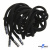Шнурки #107-05, круглые 130 см, декор.наконечник, цв.чёрный - купить в Саратове. Цена: 22.56 руб.
