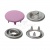 Кнопка рубашечная (закрытая) 9,5мм - эмаль, цв.003 - розовый - купить в Саратове. Цена: 5.74 руб.