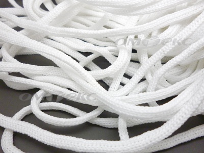 Шнур В-036 4 мм мелкое плетение 100 м белый - купить в Саратове. Цена: 2.02 руб.