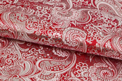 Ткань костюмная жаккард, 135 гр/м2, шир.150см, цвет красный№3 - купить в Саратове. Цена 441.94 руб.