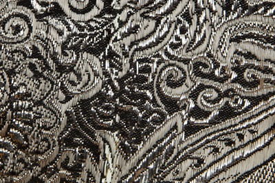 Ткань костюмная жаккард №11, 140 гр/м2, шир.150см, цвет тем.серебро - купить в Саратове. Цена 383.29 руб.