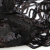 Трикотажное полотно с пайетками, шир.130 см, #311-бахрома чёрная - купить в Саратове. Цена 1 183.35 руб.