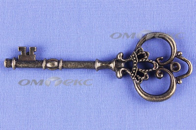 Декоративный элемент для творчества из металла "Ключ"8,5 см  - купить в Саратове. Цена: 26.66 руб.
