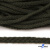 Шнур плетеный d-6 мм круглый, 70% хлопок 30% полиэстер, уп.90+/-1 м, цв.1075-хаки - купить в Саратове. Цена: 588 руб.