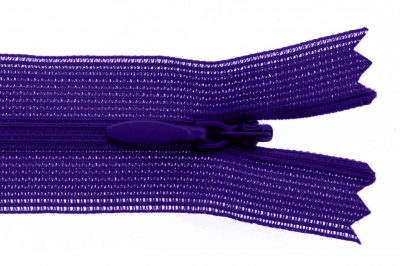 Молния потайная Т3 866, 20 см, капрон, цвет фиолетовый - купить в Саратове. Цена: 5.27 руб.