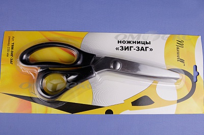 Ножницы ЗИГ-ЗАГ "MAXWELL" 230 мм - купить в Саратове. Цена: 1 041.25 руб.
