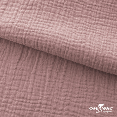 Ткань Муслин, 100% хлопок, 125 гр/м2, шир. 135 см   Цв. Пудра Розовый   - купить в Саратове. Цена 388.08 руб.