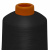 Нитки текстурированные кручёные, намот. 15 000 м, цвет чёрный - купить в Саратове. Цена: 237.24 руб.