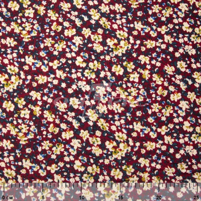 Плательная ткань "Софи" 5.1, 75 гр/м2, шир.150 см, принт растительный - купить в Саратове. Цена 243.96 руб.