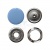 Кнопка рубашечная (закрытая) 9,5мм - эмаль, цв.182 - св.голубой - купить в Саратове. Цена: 5.74 руб.