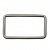 Рамка металлическая прямоугольная, 40 х 15 мм- тём.никель - купить в Саратове. Цена: 4.60 руб.