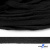 Шнур плетеный d-8 мм плоский, 70% хлопок 30% полиэстер, уп.85+/-1 м, цв.- чёрный - купить в Саратове. Цена: 735 руб.