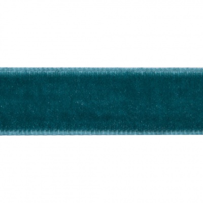 Лента бархатная нейлон, шир.12 мм, (упак. 45,7м), цв.65-изумруд - купить в Саратове. Цена: 392 руб.