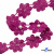 Тесьма вязанная "Цветок с бусиной" 27, шир. 29 мм/уп. 13,7+/-1 м, цвет фуксия - купить в Саратове. Цена: 1 095.27 руб.