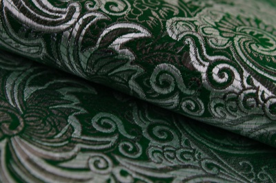 Ткань костюмная жаккард, 135 гр/м2, шир.150см, цвет зелёный№4 - купить в Саратове. Цена 441.94 руб.
