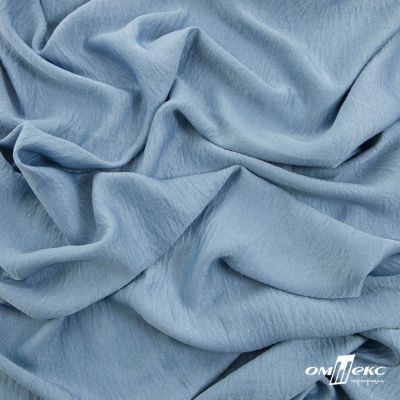 Ткань плательная Муар, 100% полиэстер,165 (+/-5) гр/м2, шир. 150 см, цв. Серо-голубой - купить в Саратове. Цена 215.65 руб.