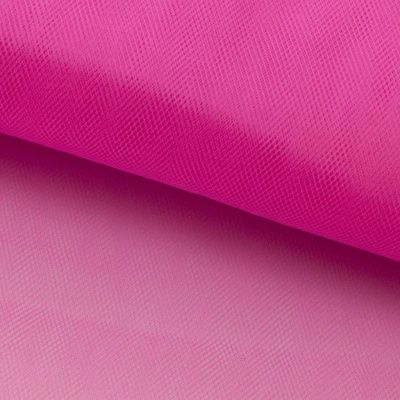 Фатин матовый 16-31, 12 гр/м2, шир.300см, цвет барби розовый - купить в Саратове. Цена 100.92 руб.