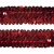 Тесьма с пайетками 3, шир. 30 мм/уп. 25+/-1 м, цвет красный - купить в Саратове. Цена: 1 087.39 руб.