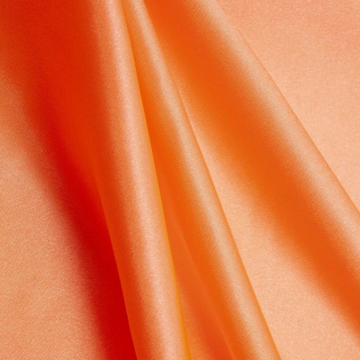 Поли креп-сатин 16-1543, 120 гр/м2, шир.150см, цвет персик - купить в Саратове. Цена 155.57 руб.
