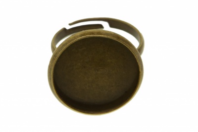 Заготовка для рукоделия металлическая фигурная для кольца 15мм - купить в Саратове. Цена: 7.44 руб.