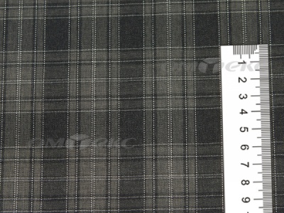 Ткань костюмная клетка 25235 2004, 185 гр/м2, шир.150см, цвет серый/бел - купить в Саратове. Цена 
