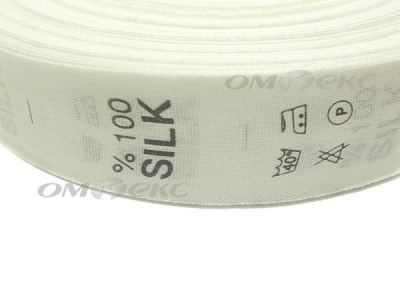 Состав и уход за тк.100% Silk (1000 шт) - купить в Саратове. Цена: 520.46 руб.