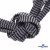 Шнурки #107-07, плоские 130 см, двухцветные цв.серый/чёрный - купить в Саратове. Цена: 23.03 руб.